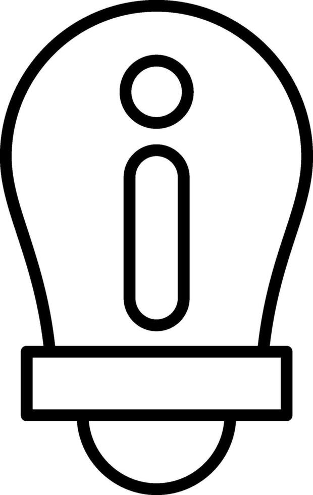 Information Line Icon vector