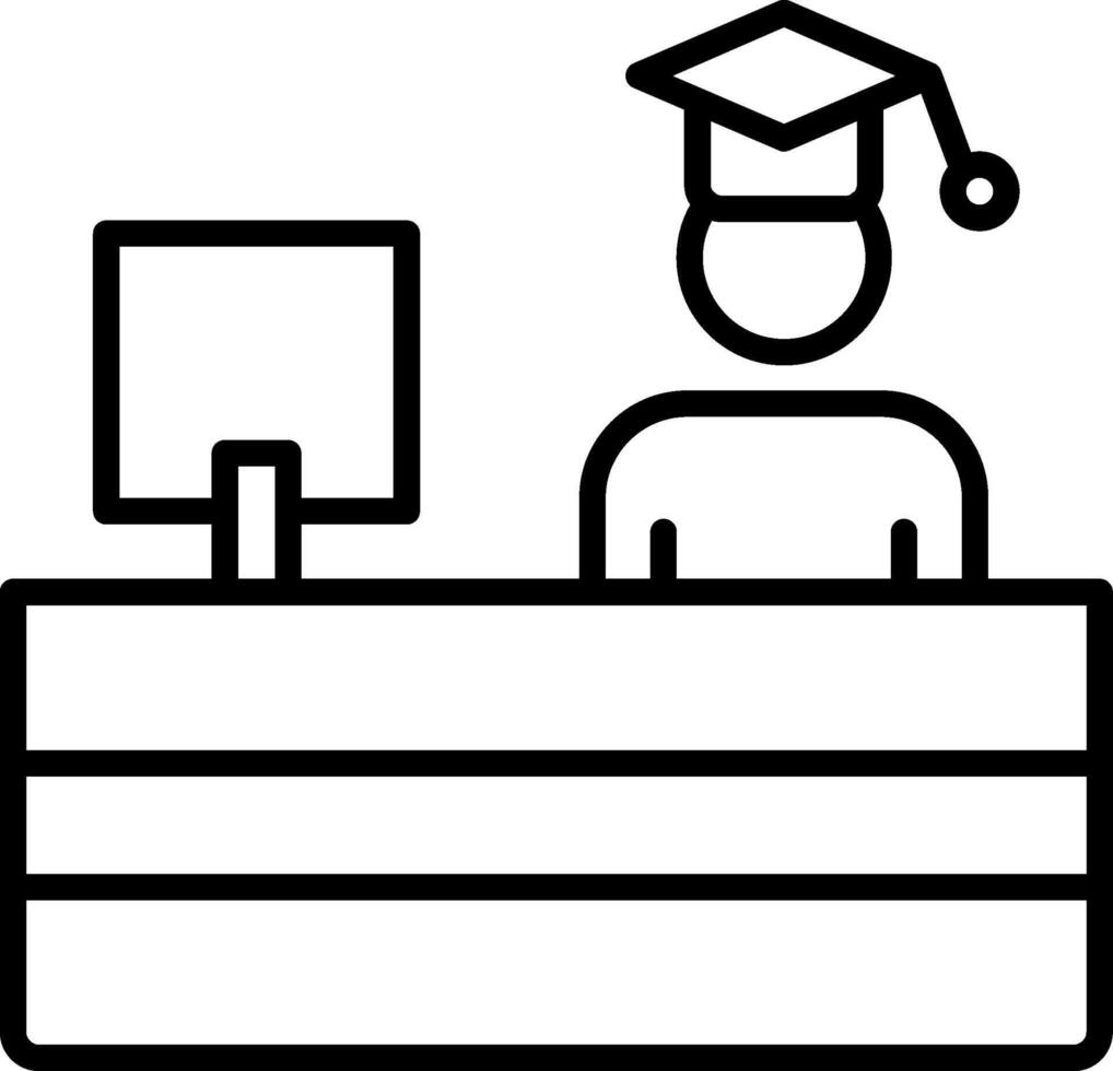 Training Line Icon vector