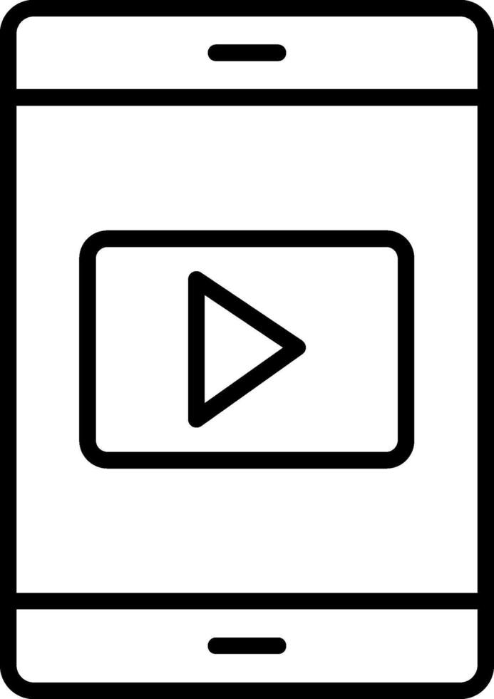 Mobile Line Icon vector