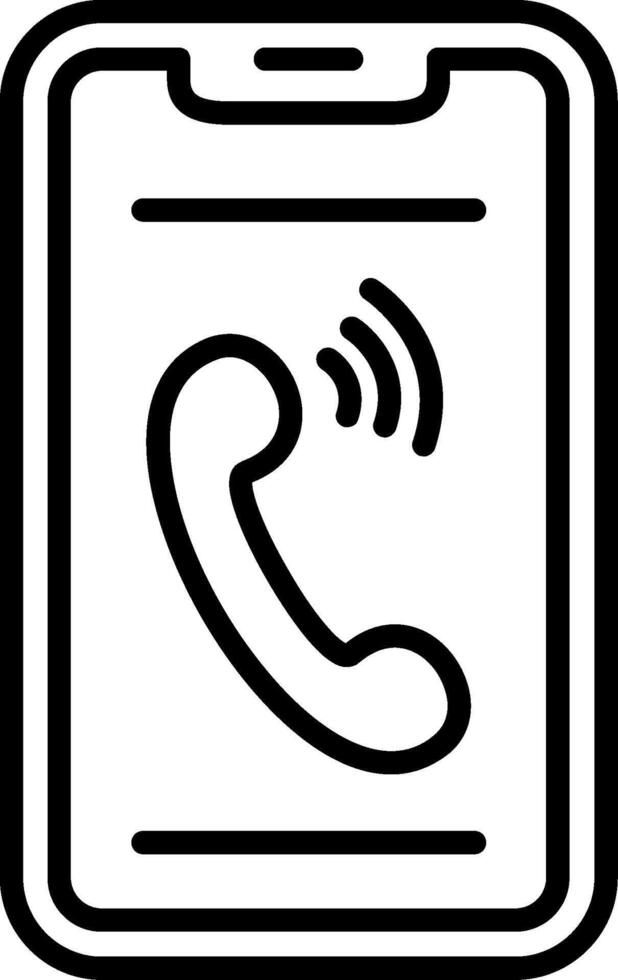 Phone Line Icon vector