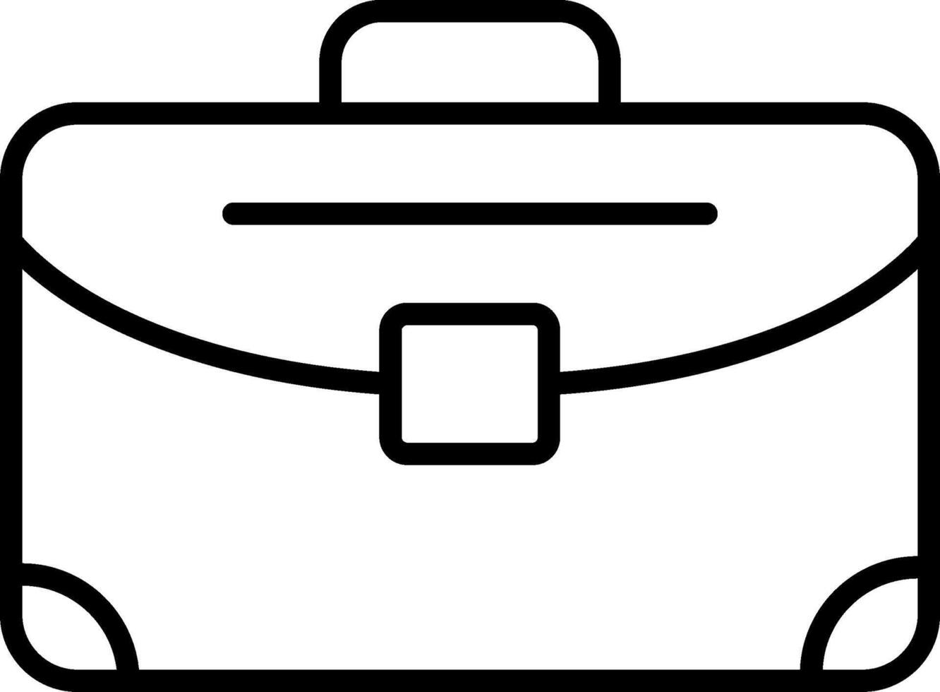 Bag Line Icon vector