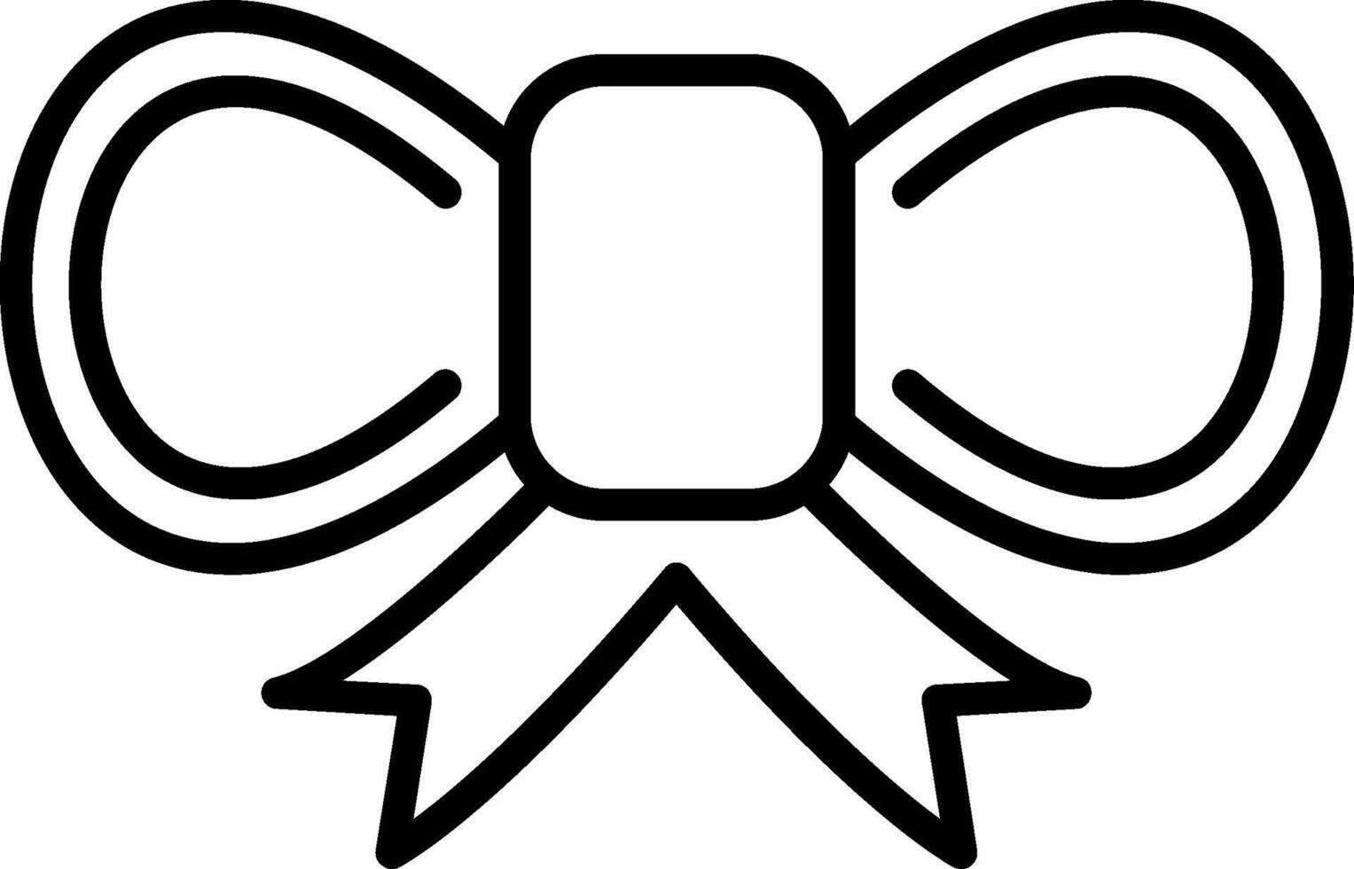 Bow Line Icon vector