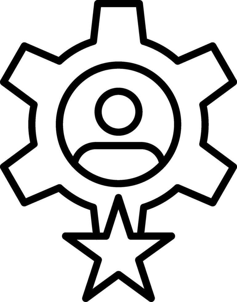 Skills Line Icon vector