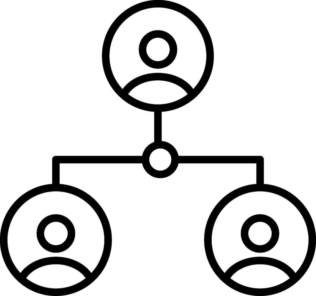 Network Line Icon vector