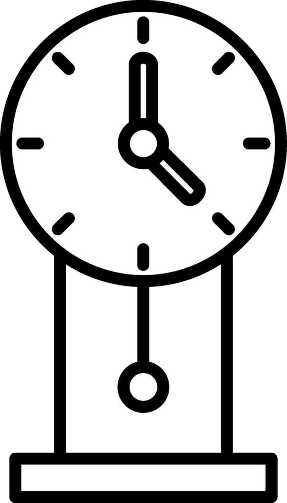 Clock Line Icon vector