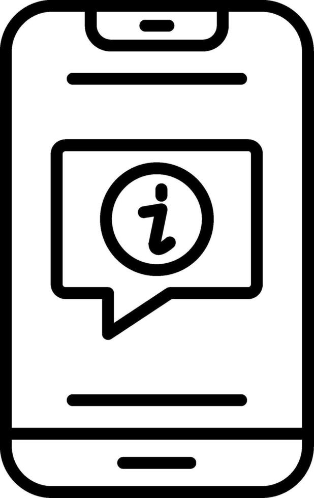 Information Line Icon vector