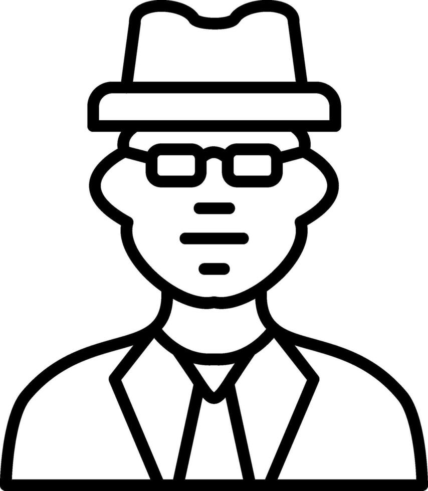 Man Line Icon vector