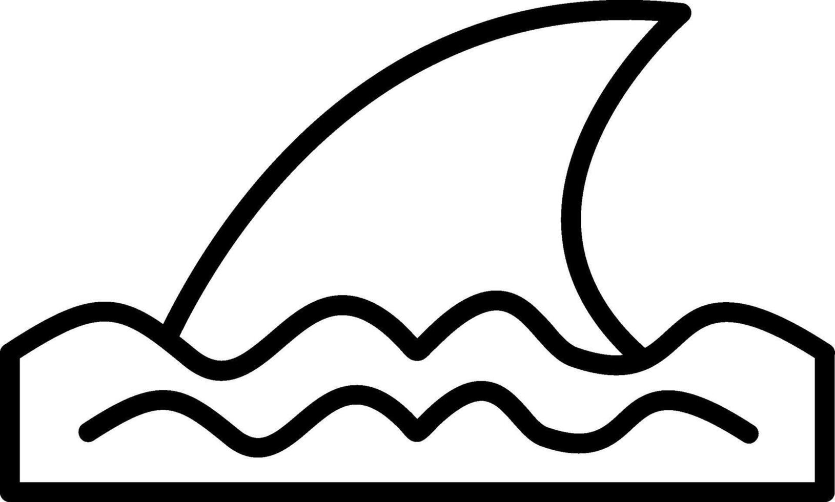 Fin Line Icon vector