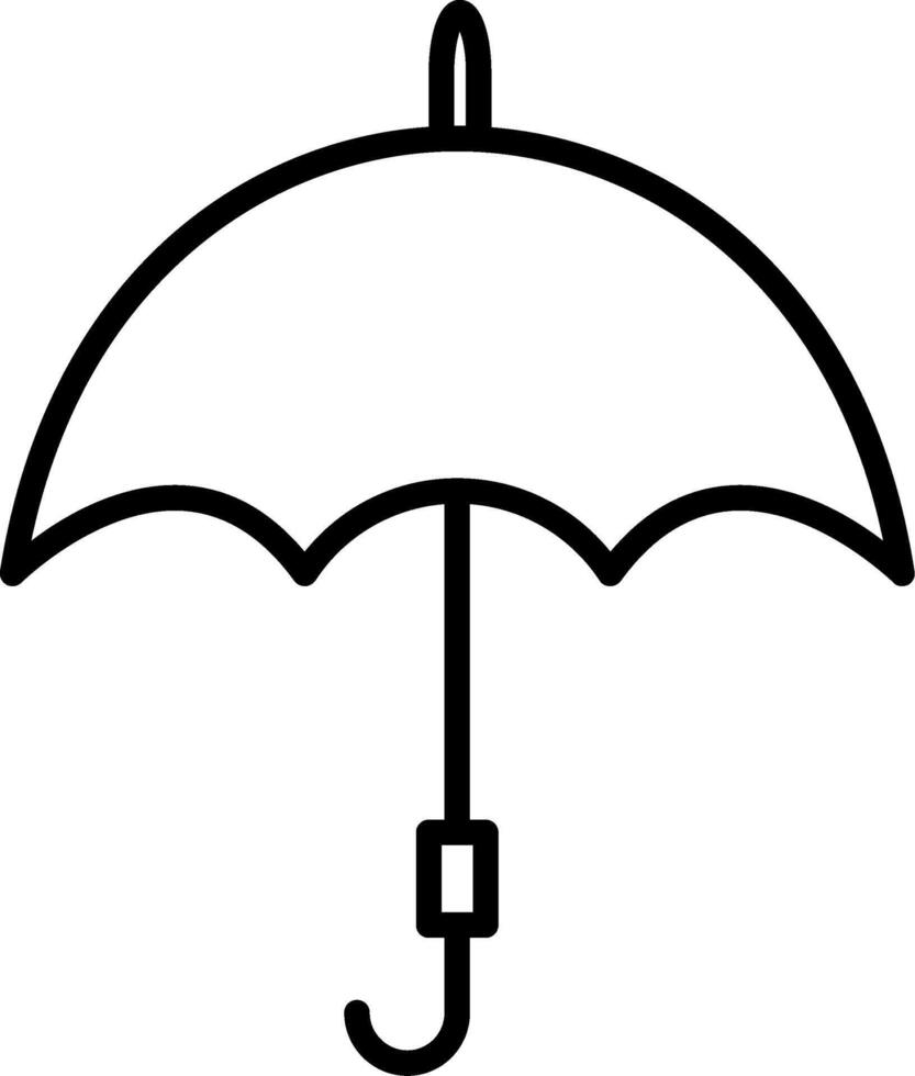 Umbrella Line Icon vector