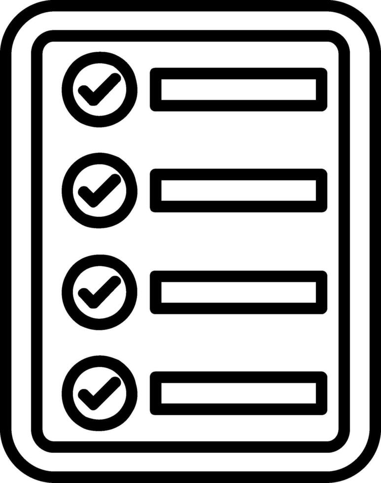 List Line Icon vector