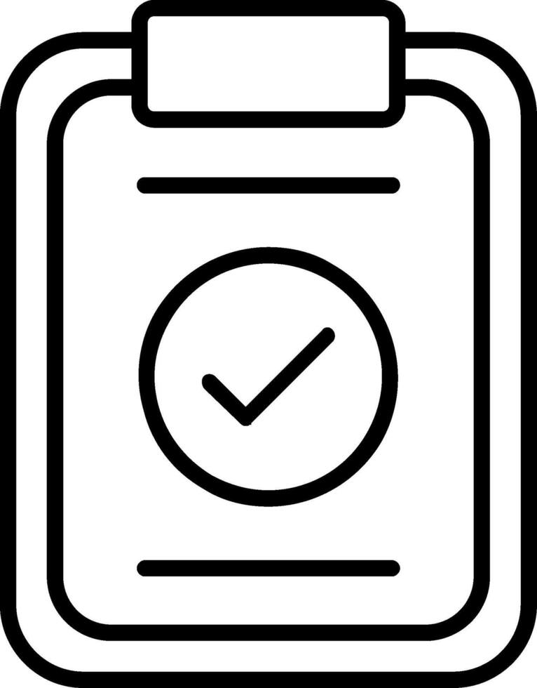 Tick Line Icon vector