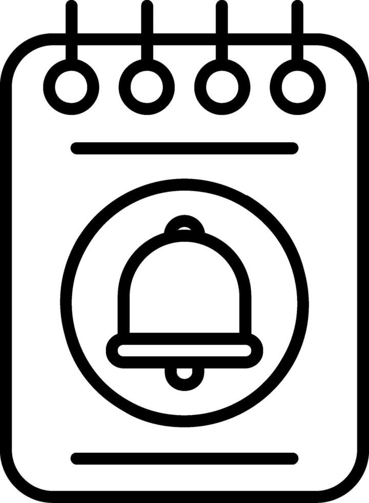 Notepad Line Icon vector