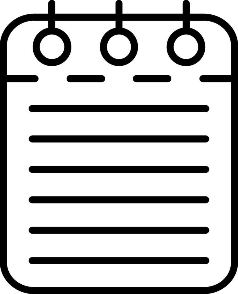 Checklist Line Icon vector