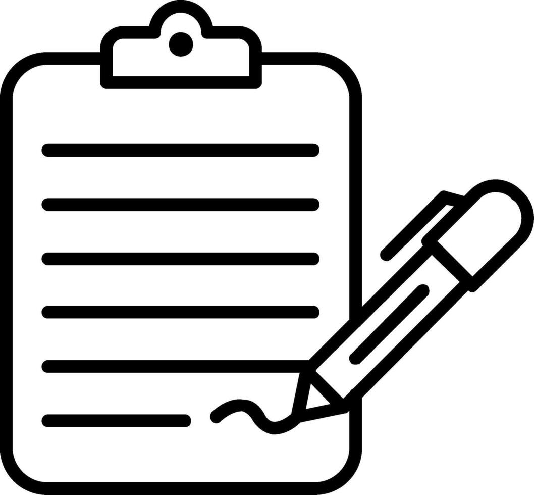 Check List Line Icon vector