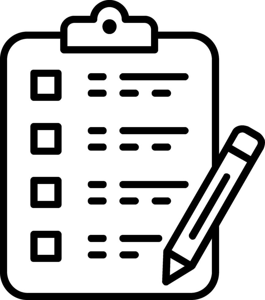 Writing Line Icon vector