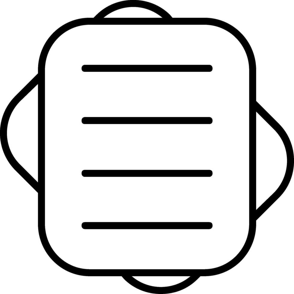 Notepad Line Icon vector