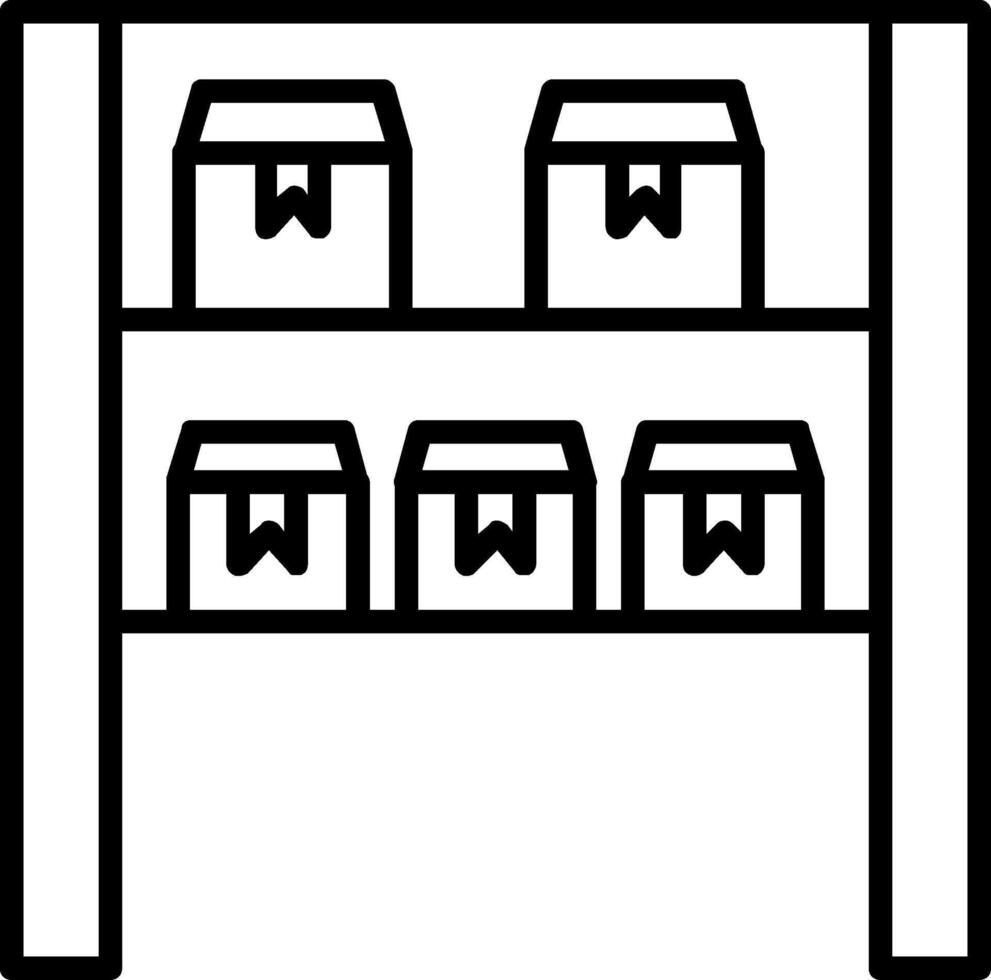 Storage Line Icon vector