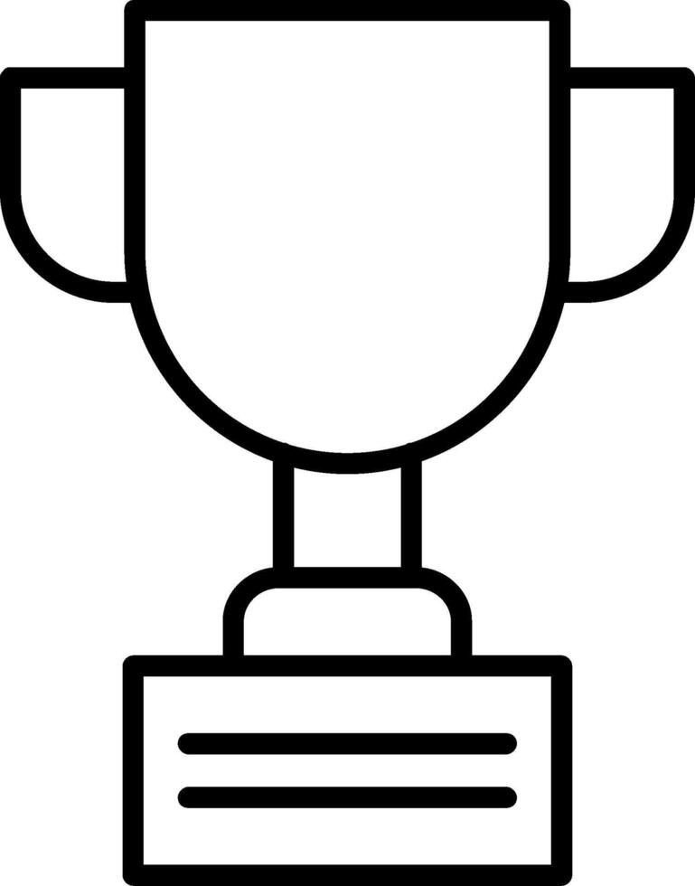 Trophy Line Icon vector