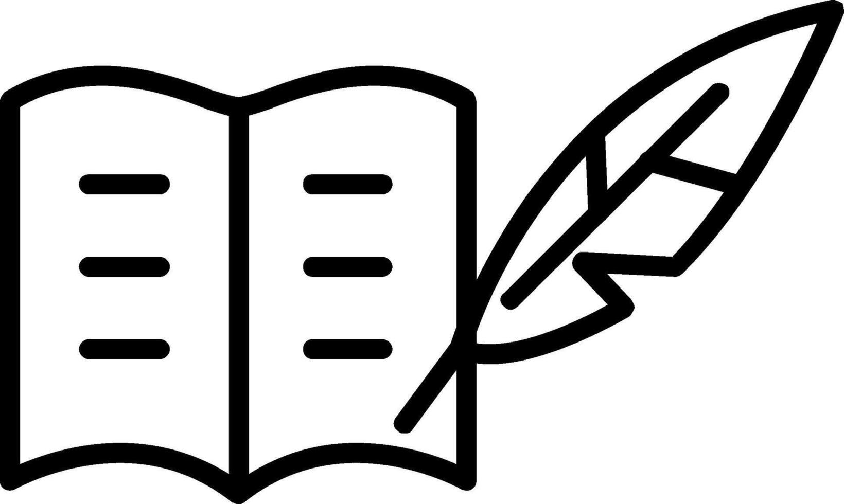 Literature Line Icon vector