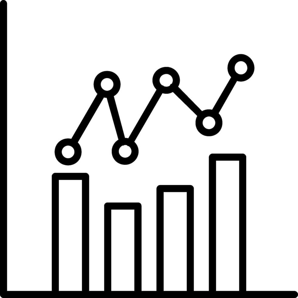 Graphs Line Icon vector