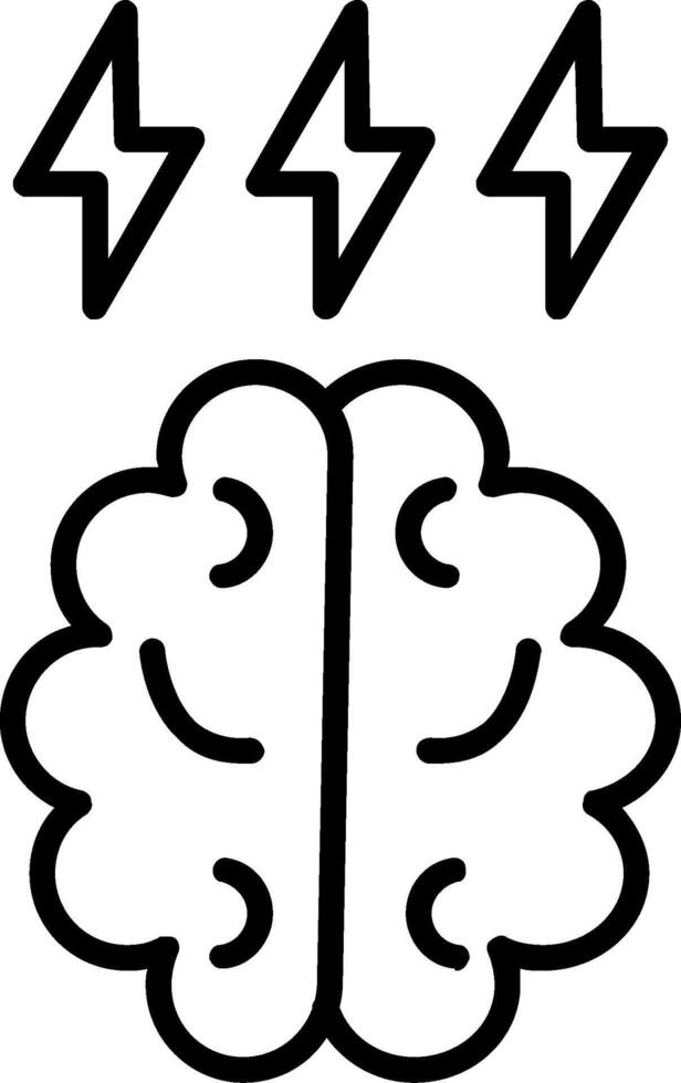 Brainstorm Line Icon vector