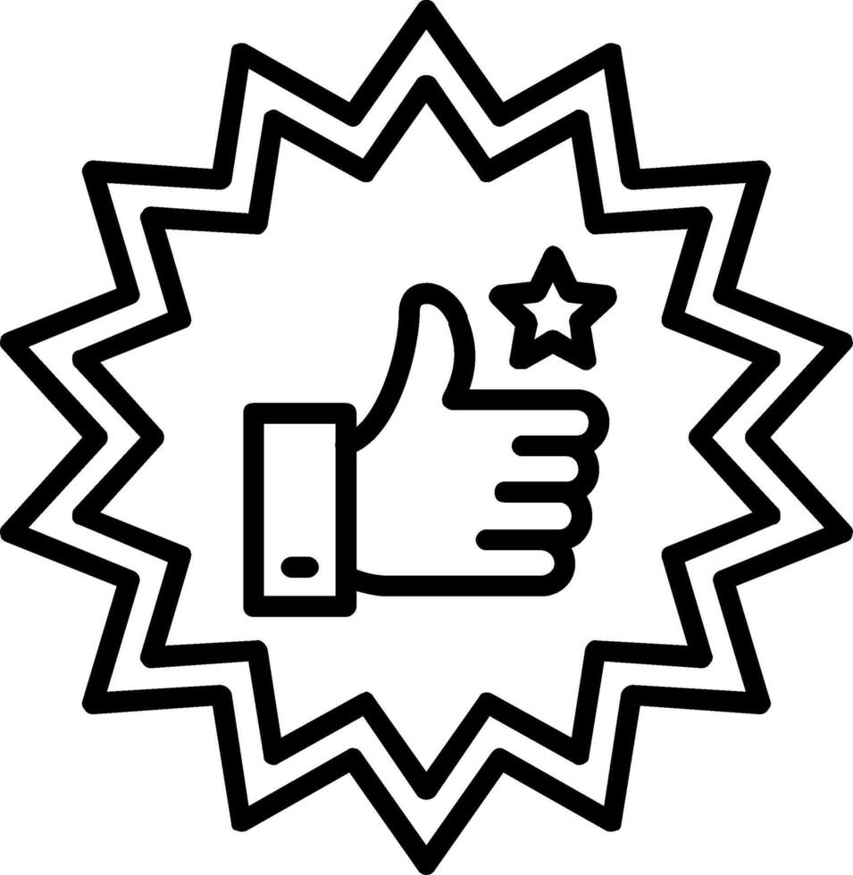 Best Choice Line Icon vector