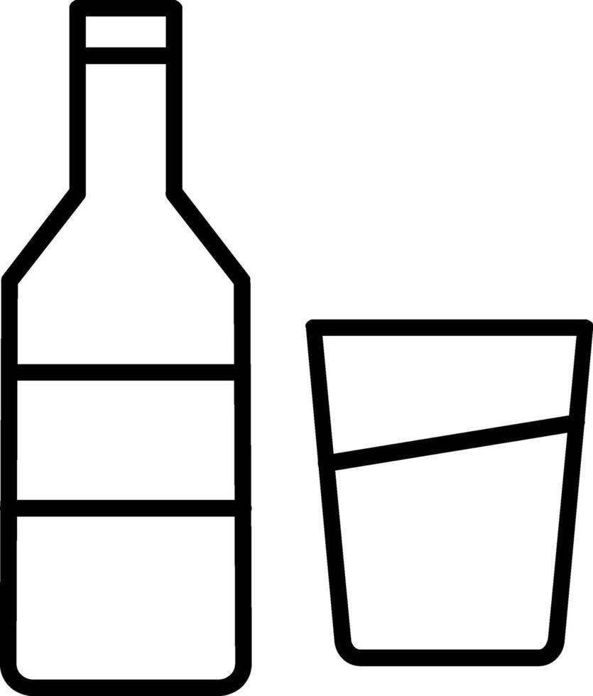 Wine Line Icon vector