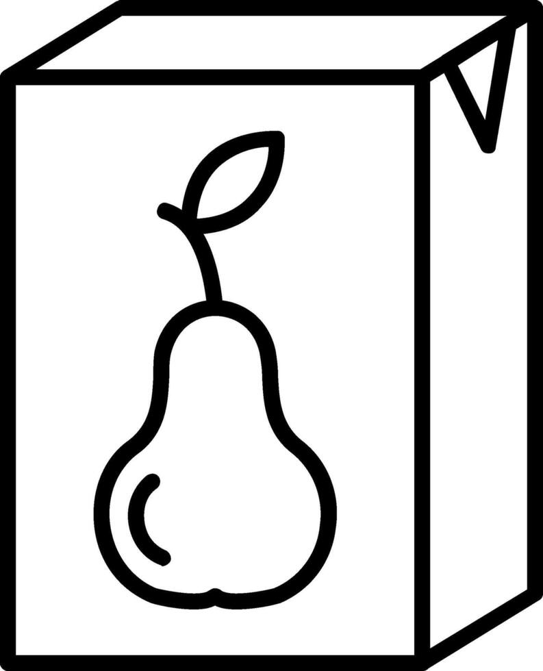 Juice Line Icon vector