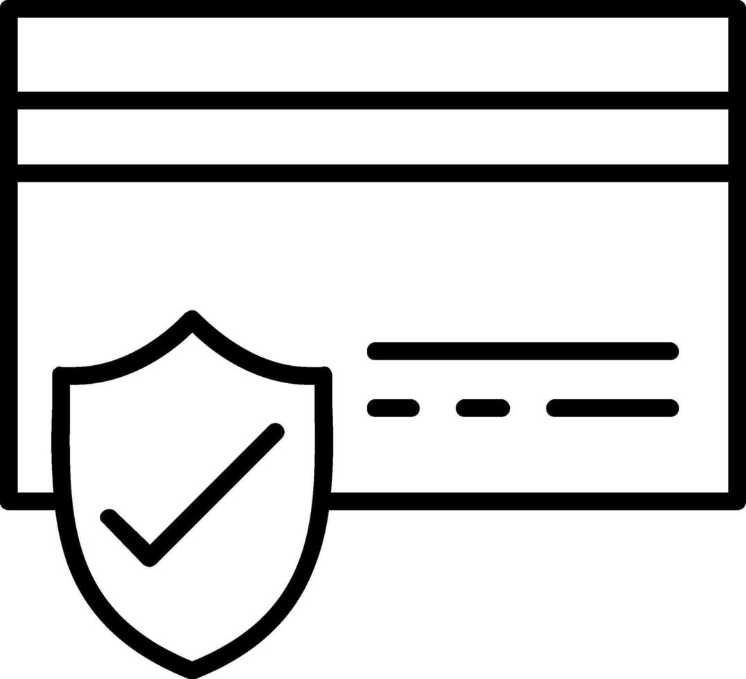 Secure Payments Line Icon vector