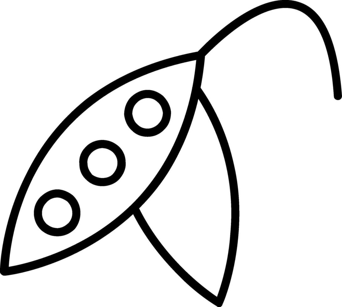 Pea Line Icon vector