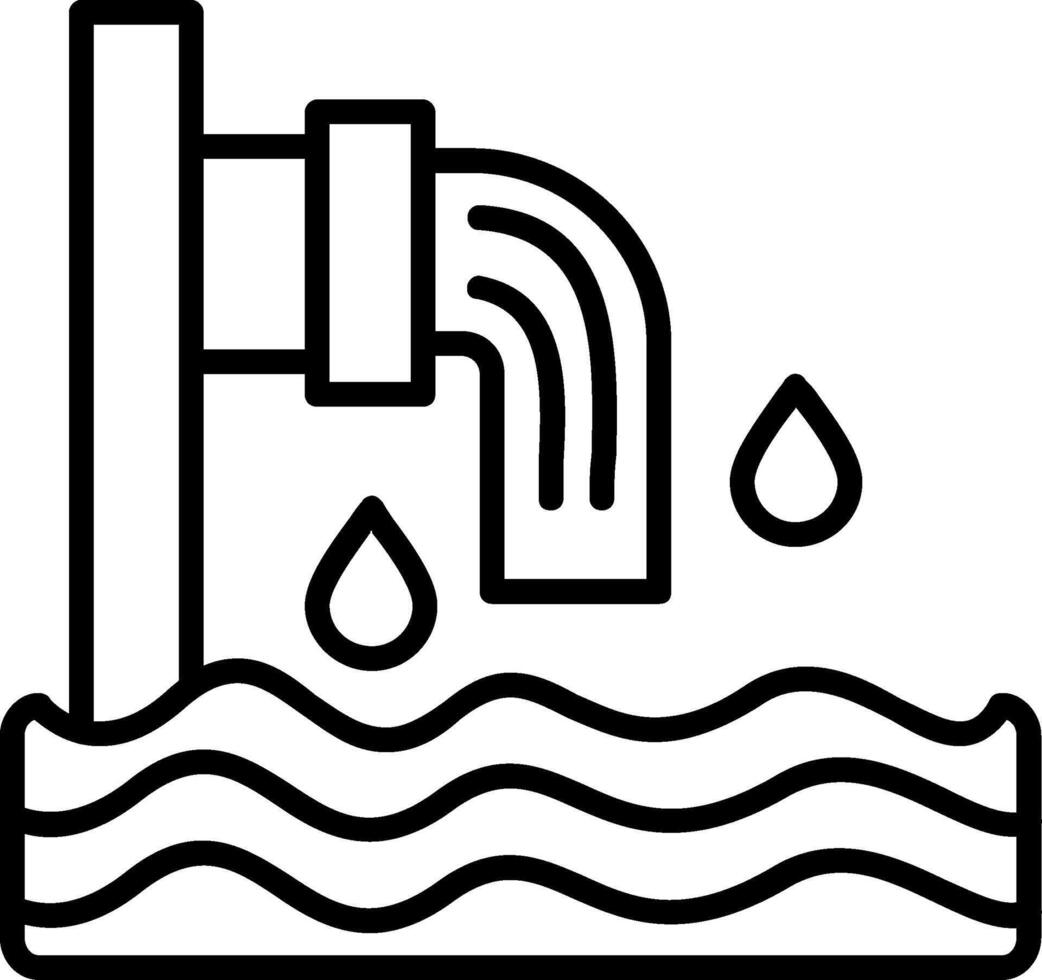 Sewer Line Icon vector