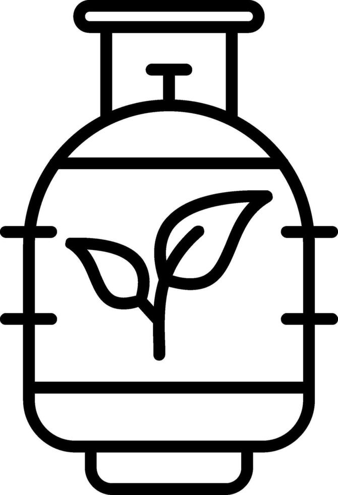 Bio Gas Line Icon vector