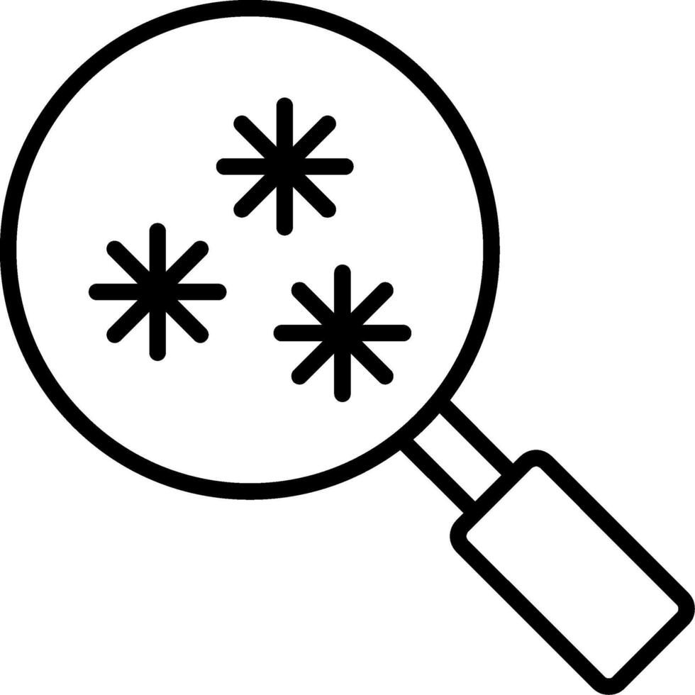 Virus Scan LineIcon vector