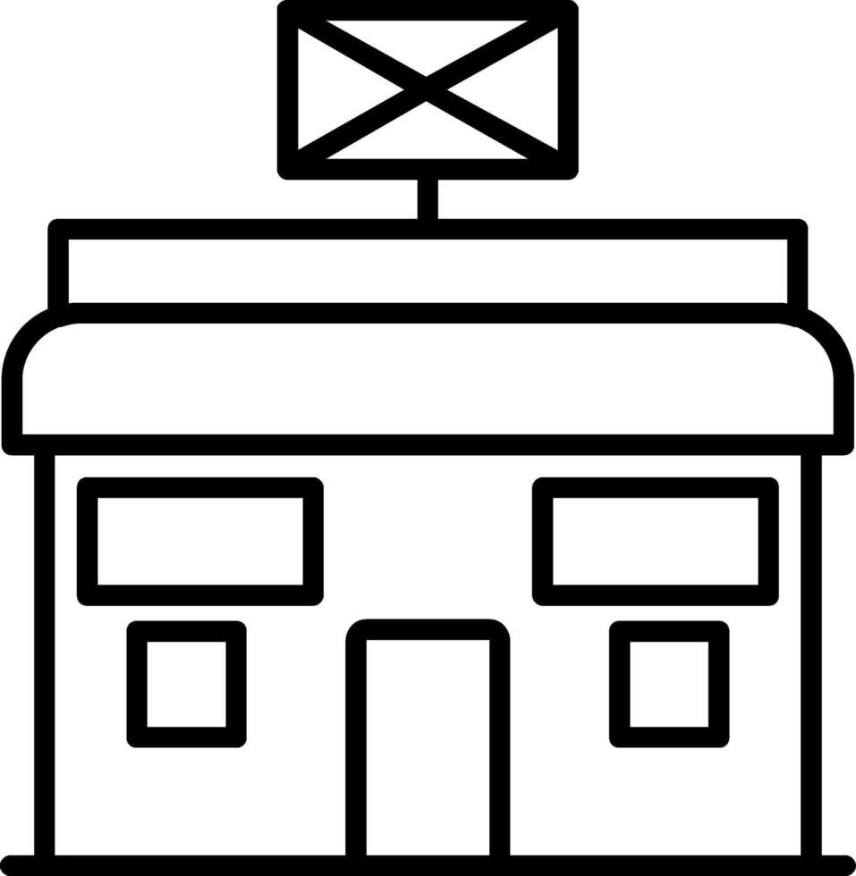 Post Office LineIcon vector