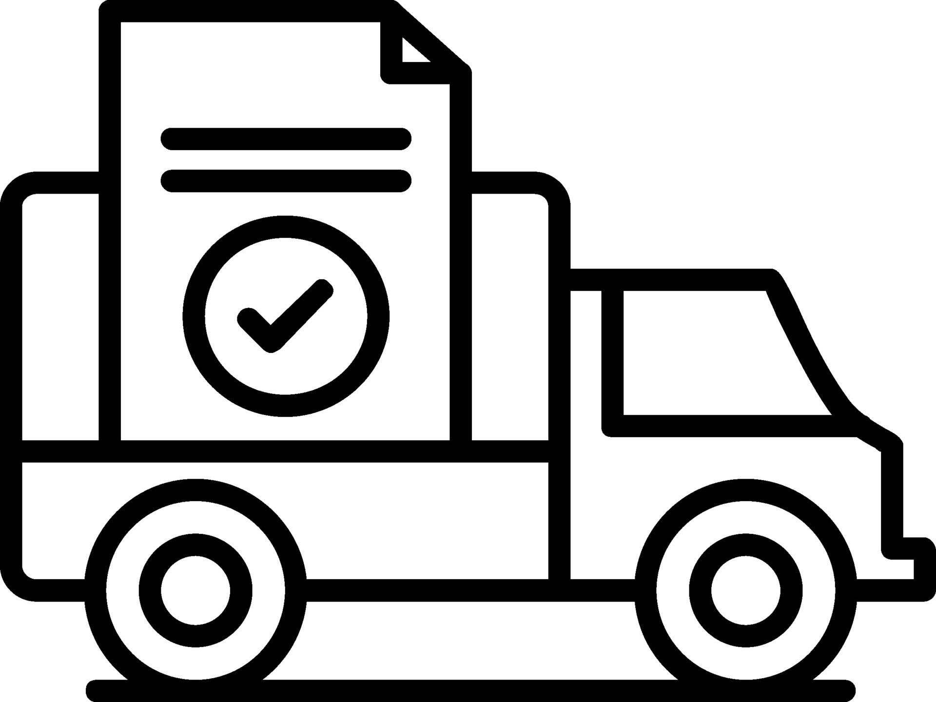 Proof of delivery lineicon 43263647 vector art at vecteezy