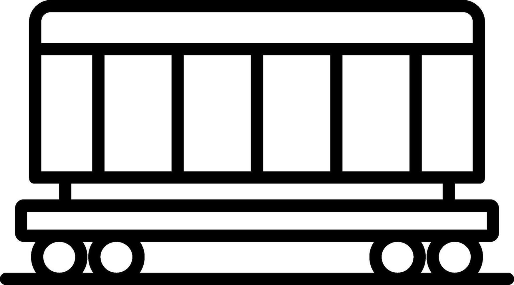 Cargo Train LineIcon vector