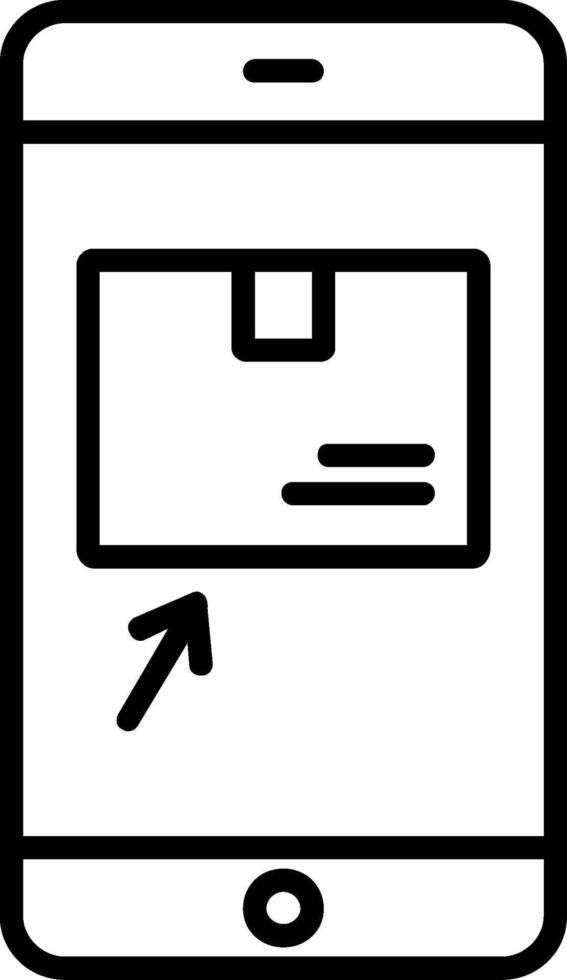 Order Online LineIcon vector