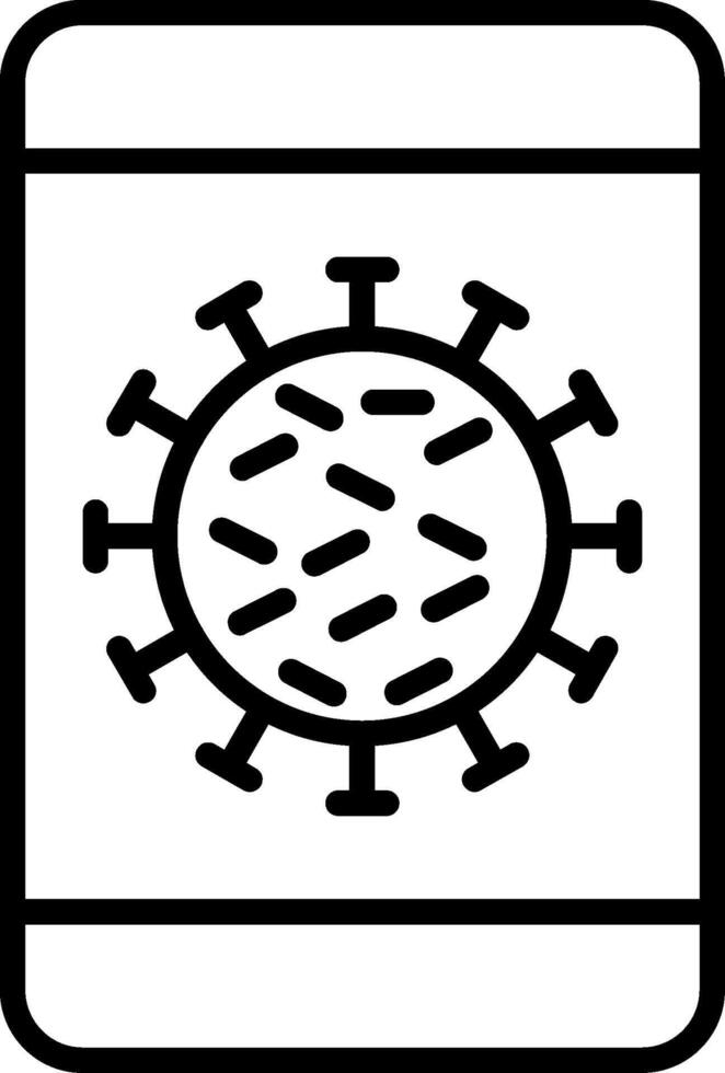 Mobile Infection Icons Design vector