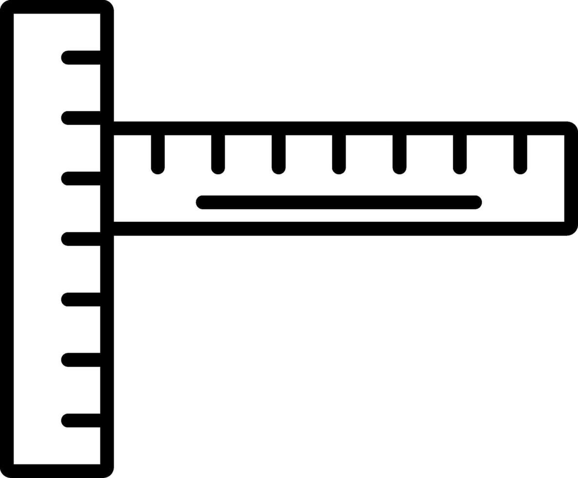 Ruler Line Icon vector