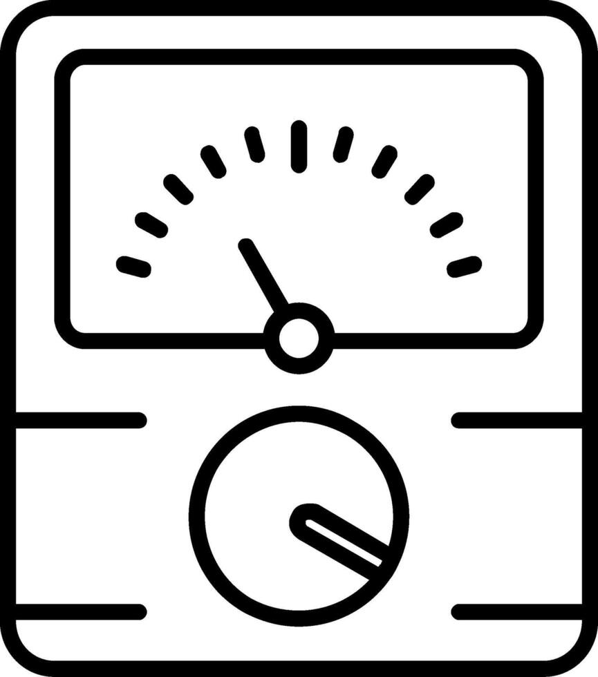 Dial Line Icon vector