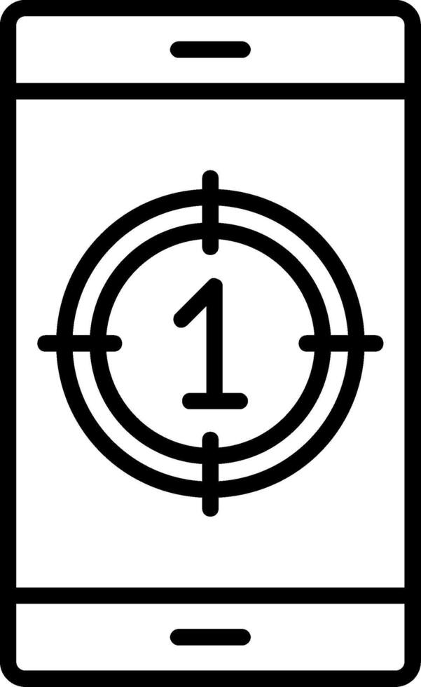 Countdown Line Icon vector