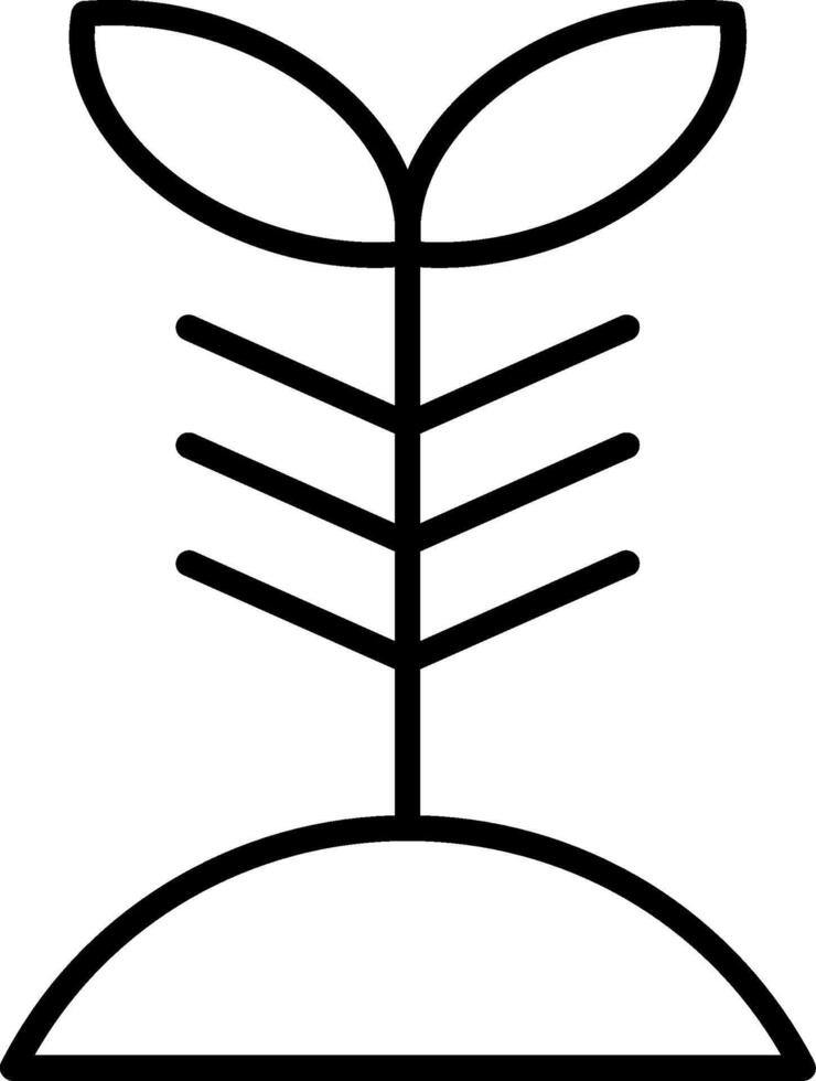 Plant Line Icon vector