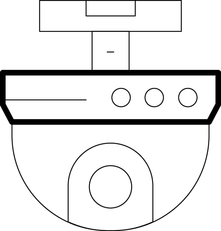 Ip Camera Line Icon vector