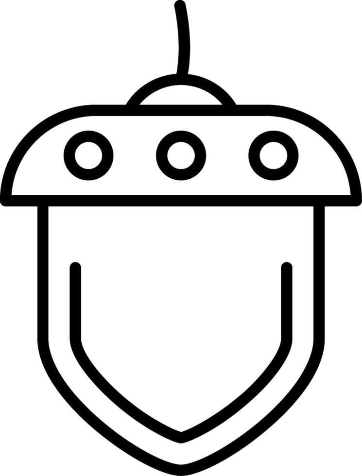 Acorn Line Icon vector