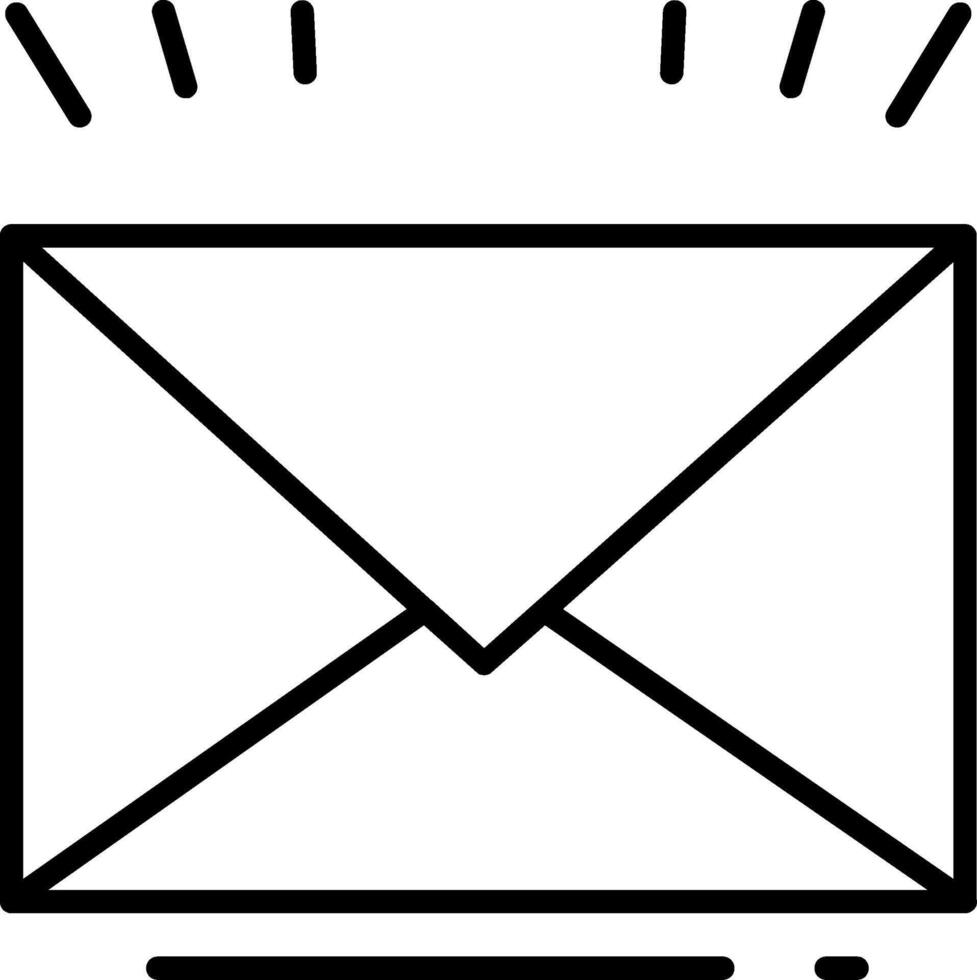 Letter Line Icon vector
