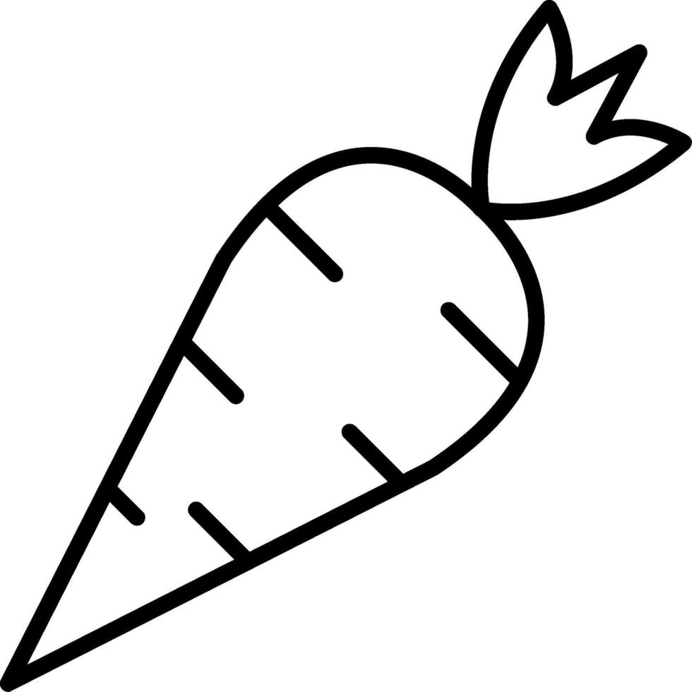 Carrot Line Icon vector