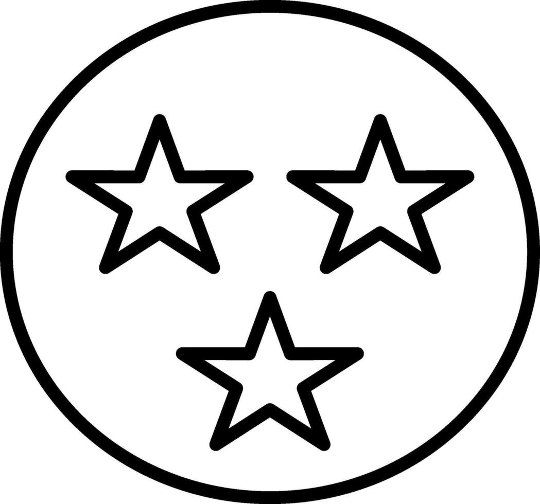 Stars Line Icon vector