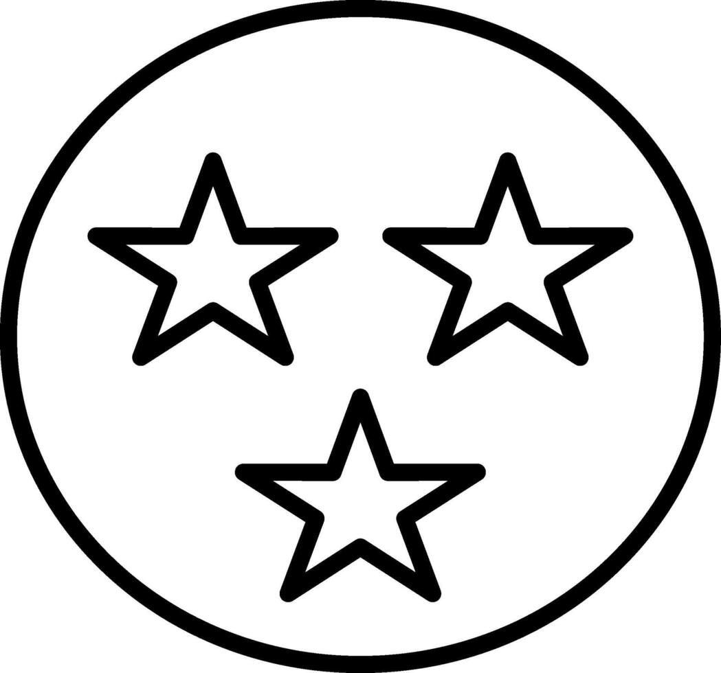 Stars Line Icon vector