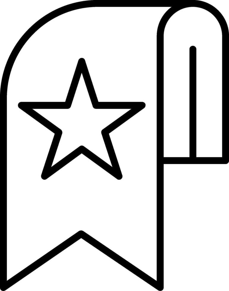 Bookmark Line Icon vector