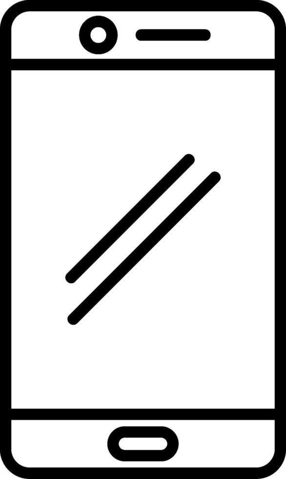 Smart phone Line Icon vector